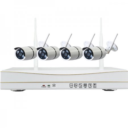 Promotion HD 720p/ 960p/ 1080P Wireless NVR Kits Complete CCTV DVR System DIY 4CH WiFi IP Camera