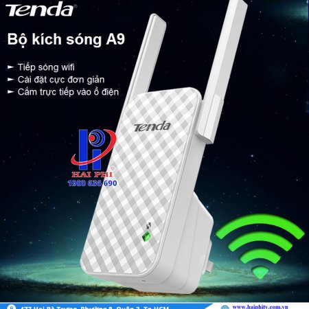 Bộ kích sóng Wifi Tenda A9 N300Mbps